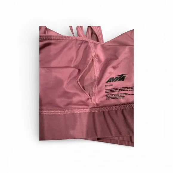 Avia Seamless Racerback Sports Bra - Mauve - Picture 4 of 4